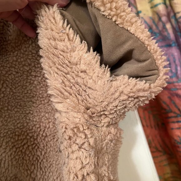 Anthropologie Cropped Fleece Bolero Size M - Picture 3 of 6